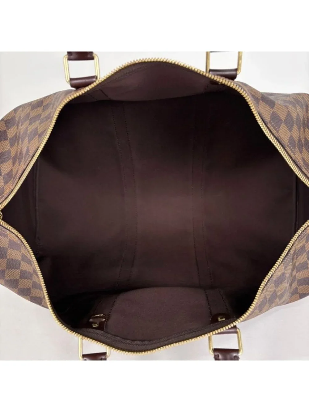 Louis Vuitton Keepall 50 Travel Boston Bag Damier Brown - Picture 7 of 8